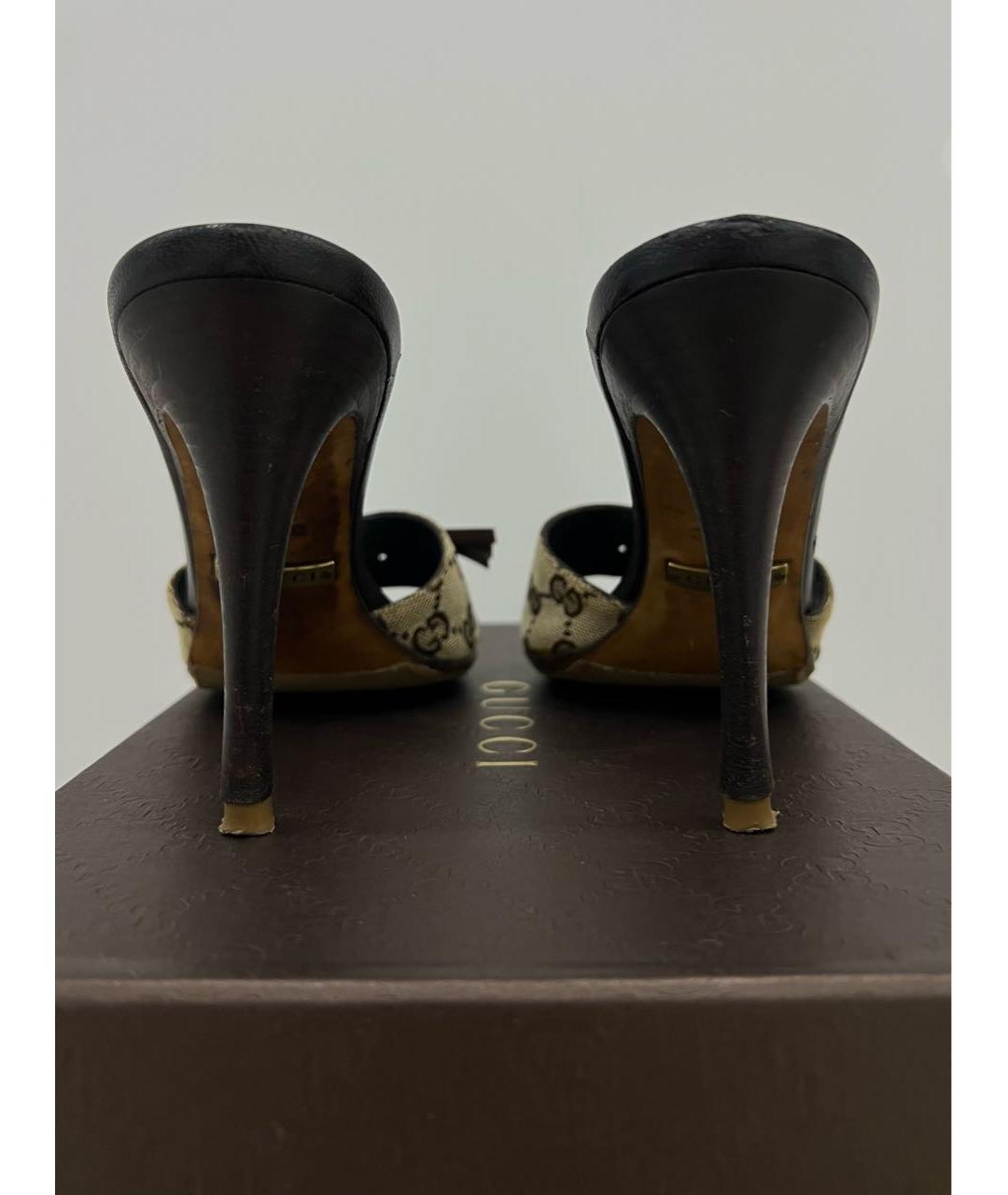 GUCCI Кожаные мюли, фото 6