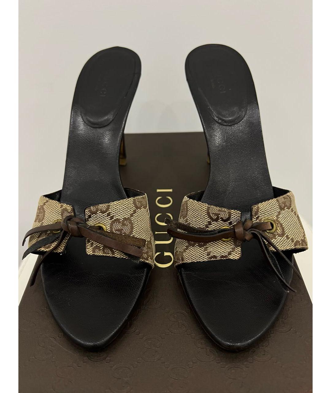 GUCCI Кожаные мюли, фото 4