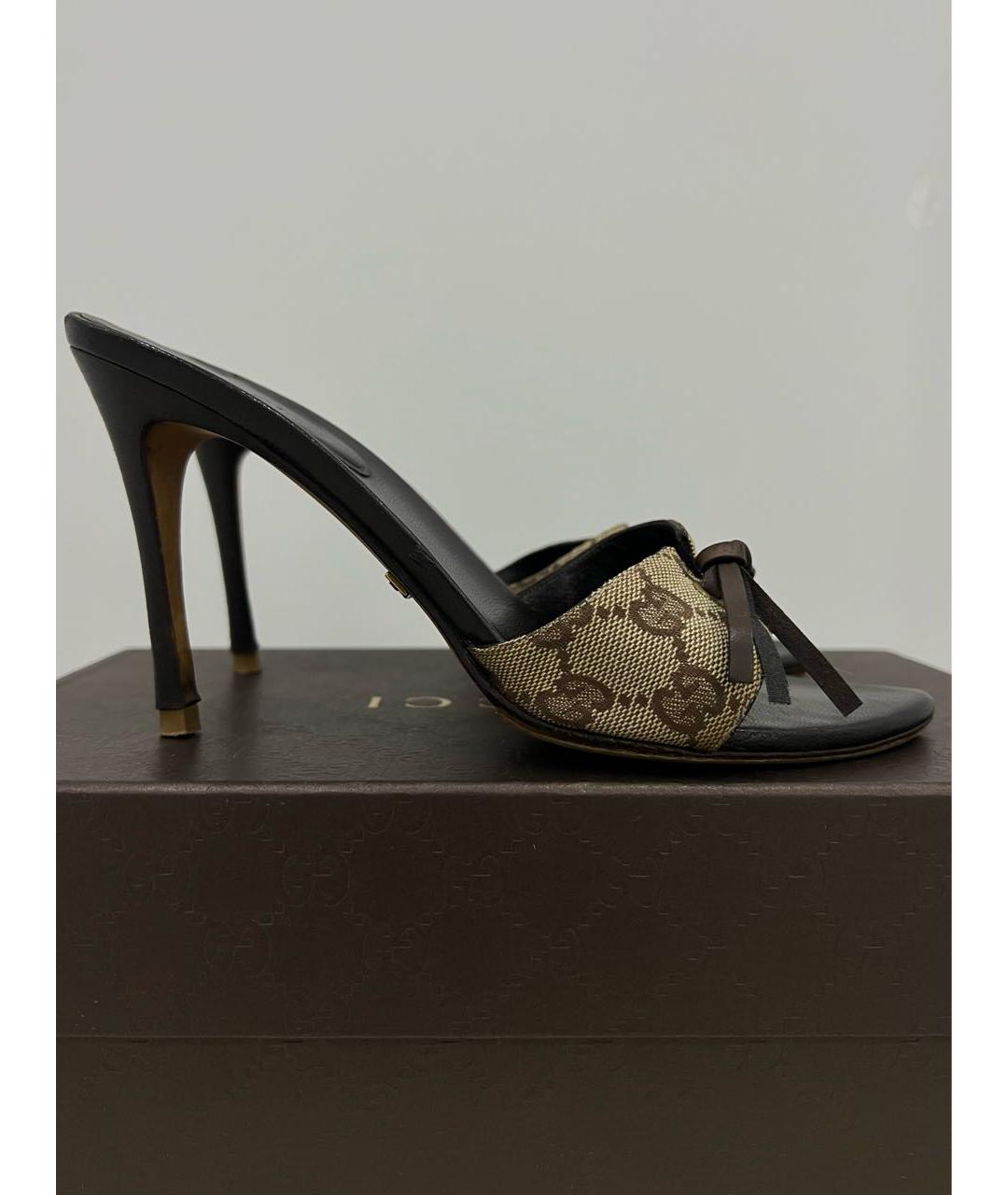 GUCCI Кожаные мюли, фото 3