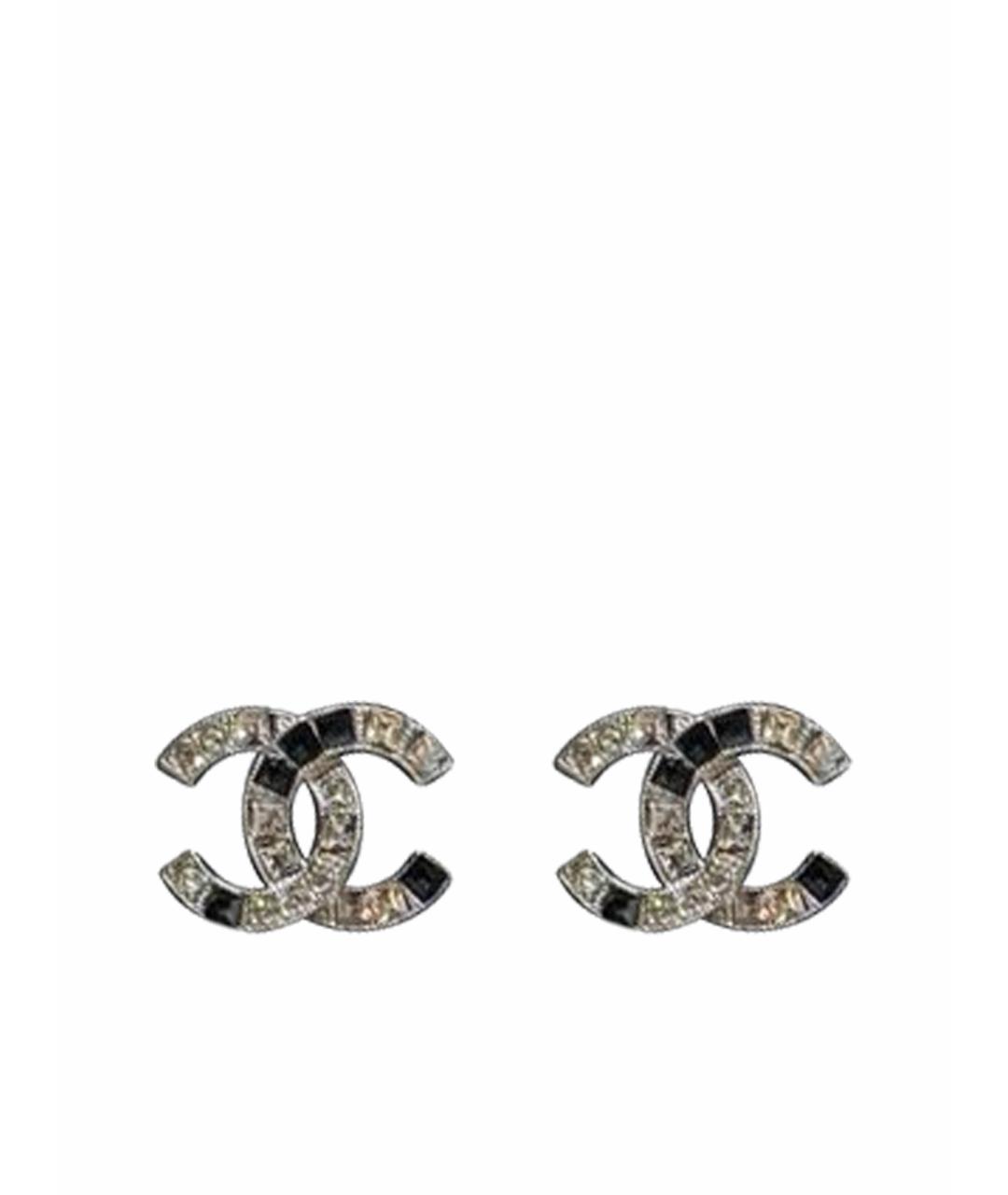 CHANEL Серебряные серьги, фото 1