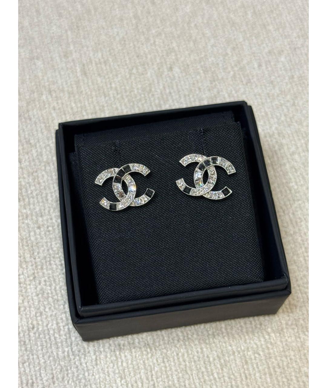 CHANEL Серебряные серьги, фото 2