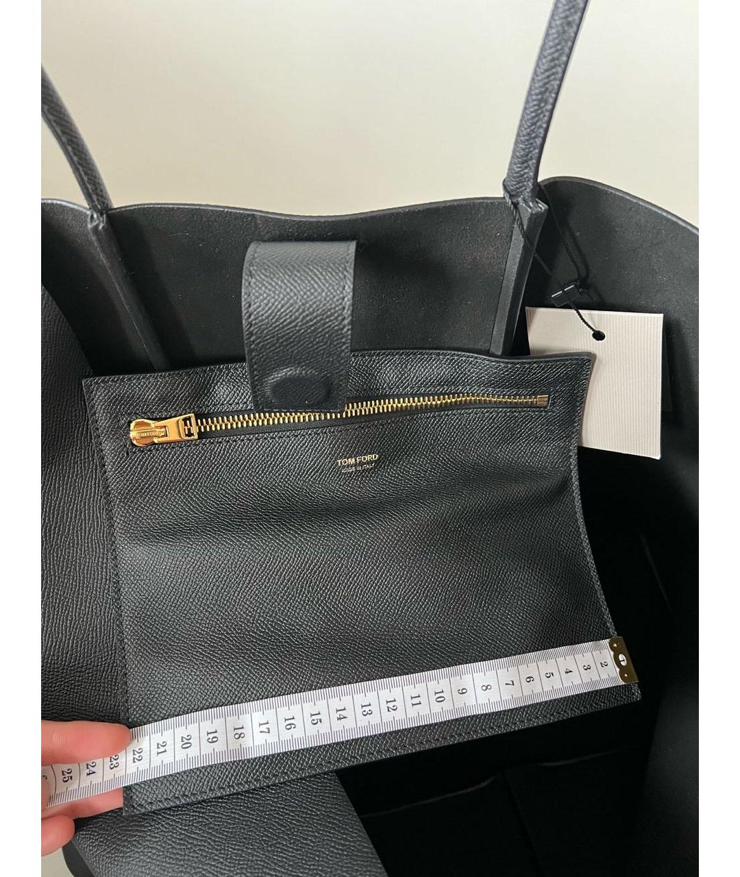 TOM FORD Черная сумка тоут, фото 7