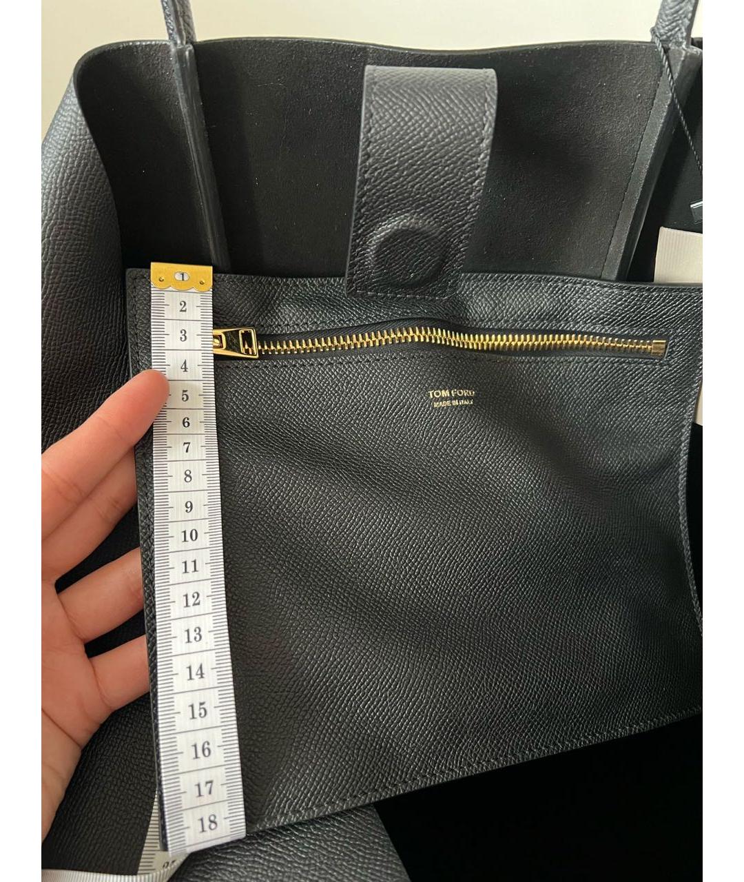 TOM FORD Черная сумка тоут, фото 6