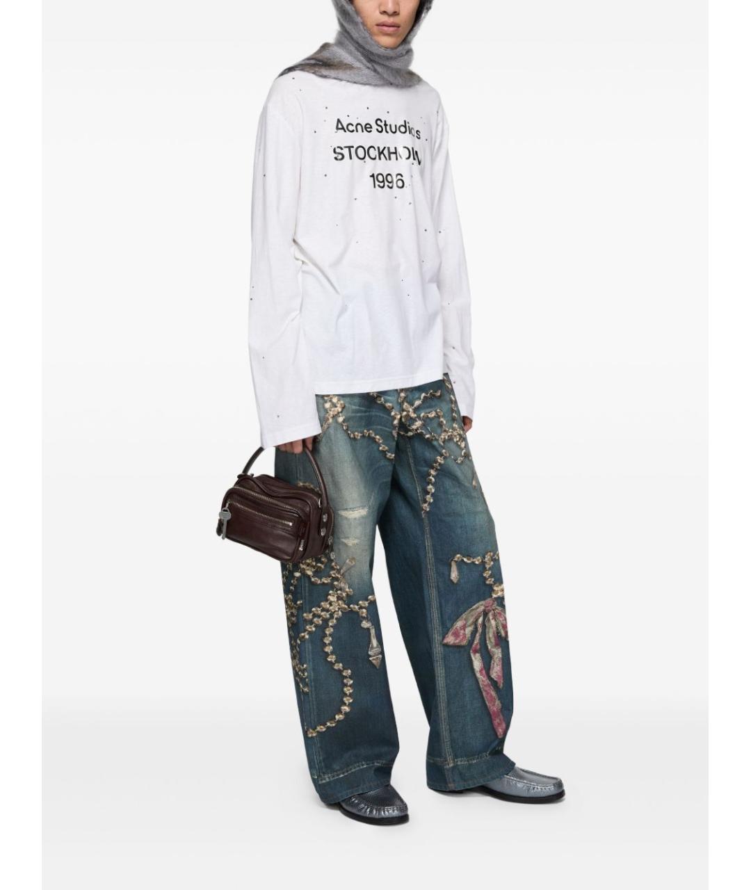 ACNE STUDIOS Коричневая сумка с короткими ручками, фото 2