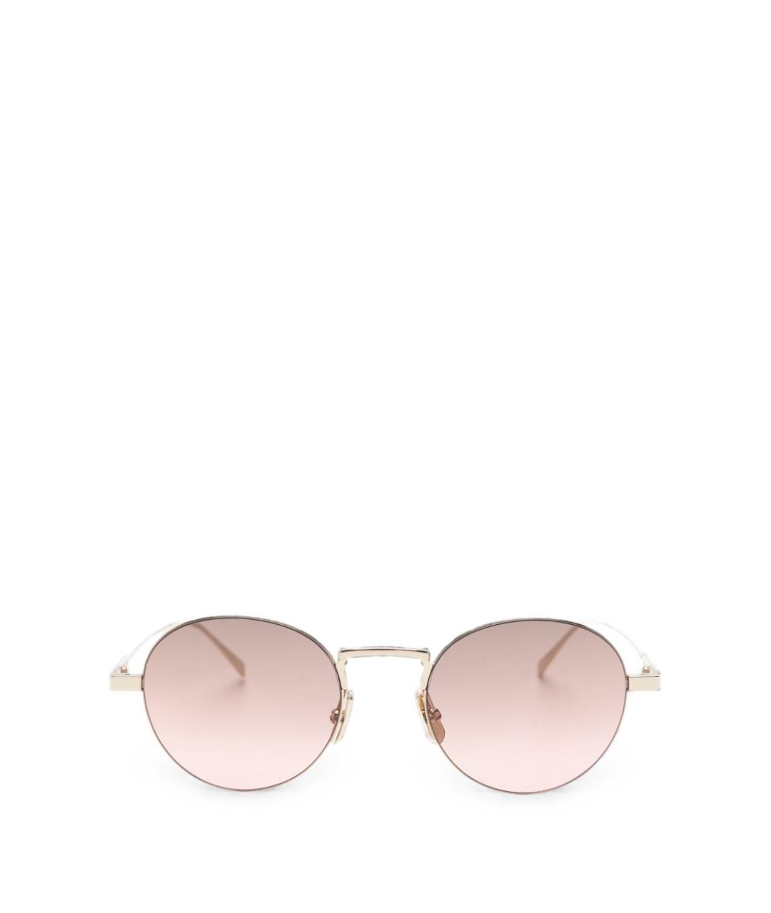 CELINE Золотые металлические солнцезащитные очки, фото 2