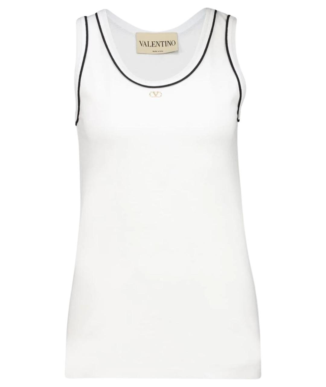 VALENTINO Белая хлопковая майка, фото 1