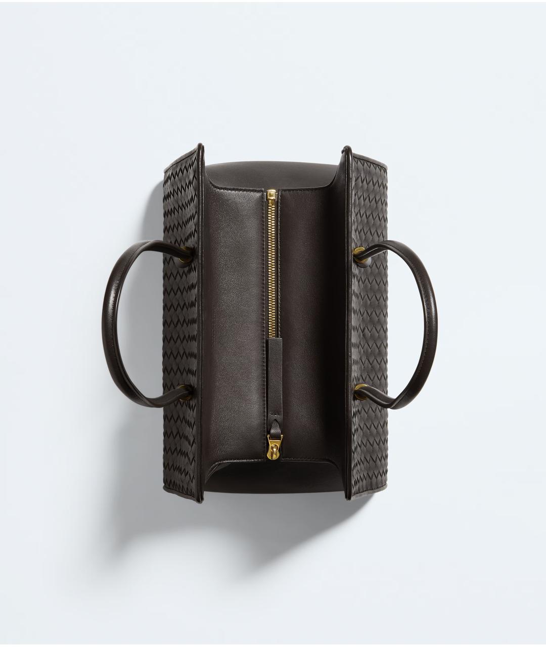 BOTTEGA VENETA Коричневая кожаная сумка тоут, фото 2
