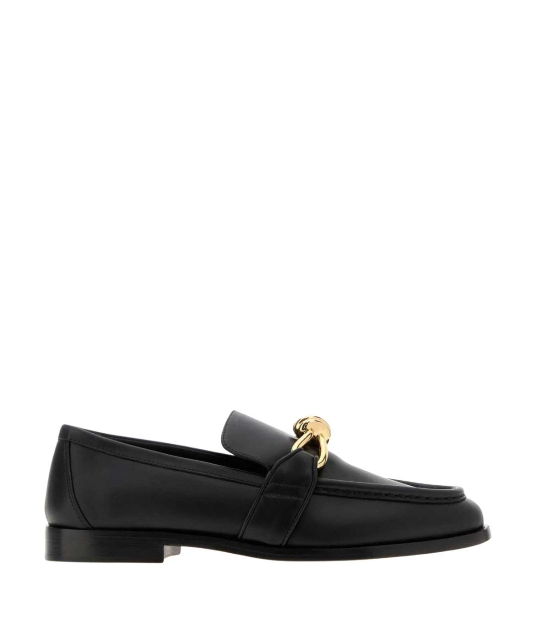 BOTTEGA VENETA Черные кожаные лоферы, фото 1
