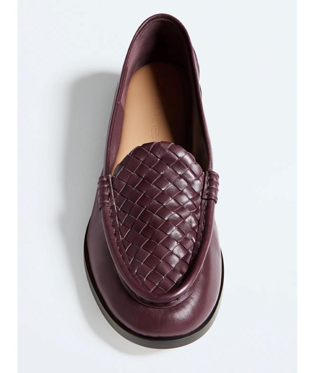 BOTTEGA VENETA Красные кожаные лоферы, фото 2