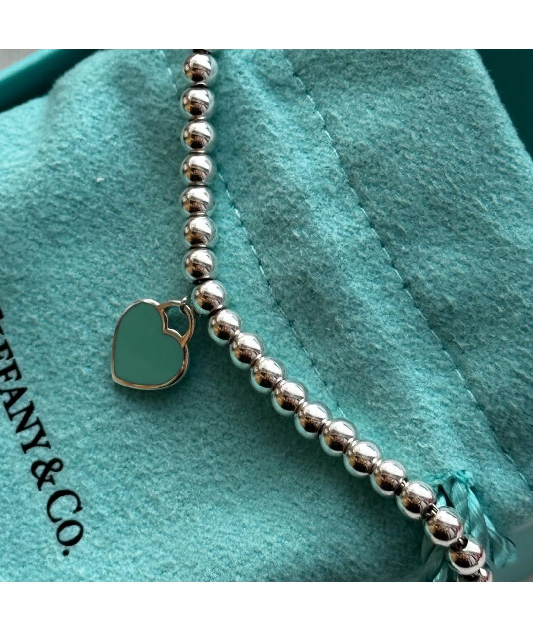 TIFFANY&CO Бирюзовый серебряный браслет, фото 2