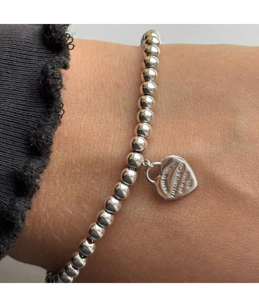 TIFFANY&CO Бирюзовый серебряный браслет, фото 5
