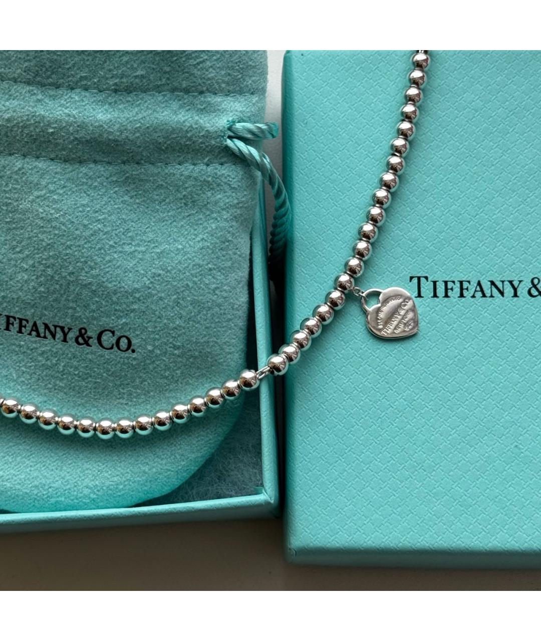 TIFFANY&CO Бирюзовый серебряный браслет, фото 4