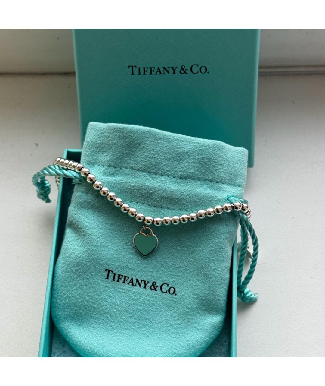 TIFFANY&CO Бирюзовый серебряный браслет, фото 3