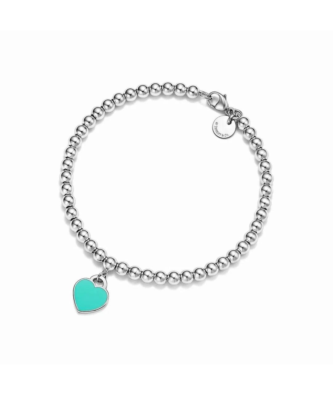 TIFFANY&CO Бирюзовый серебряный браслет, фото 8