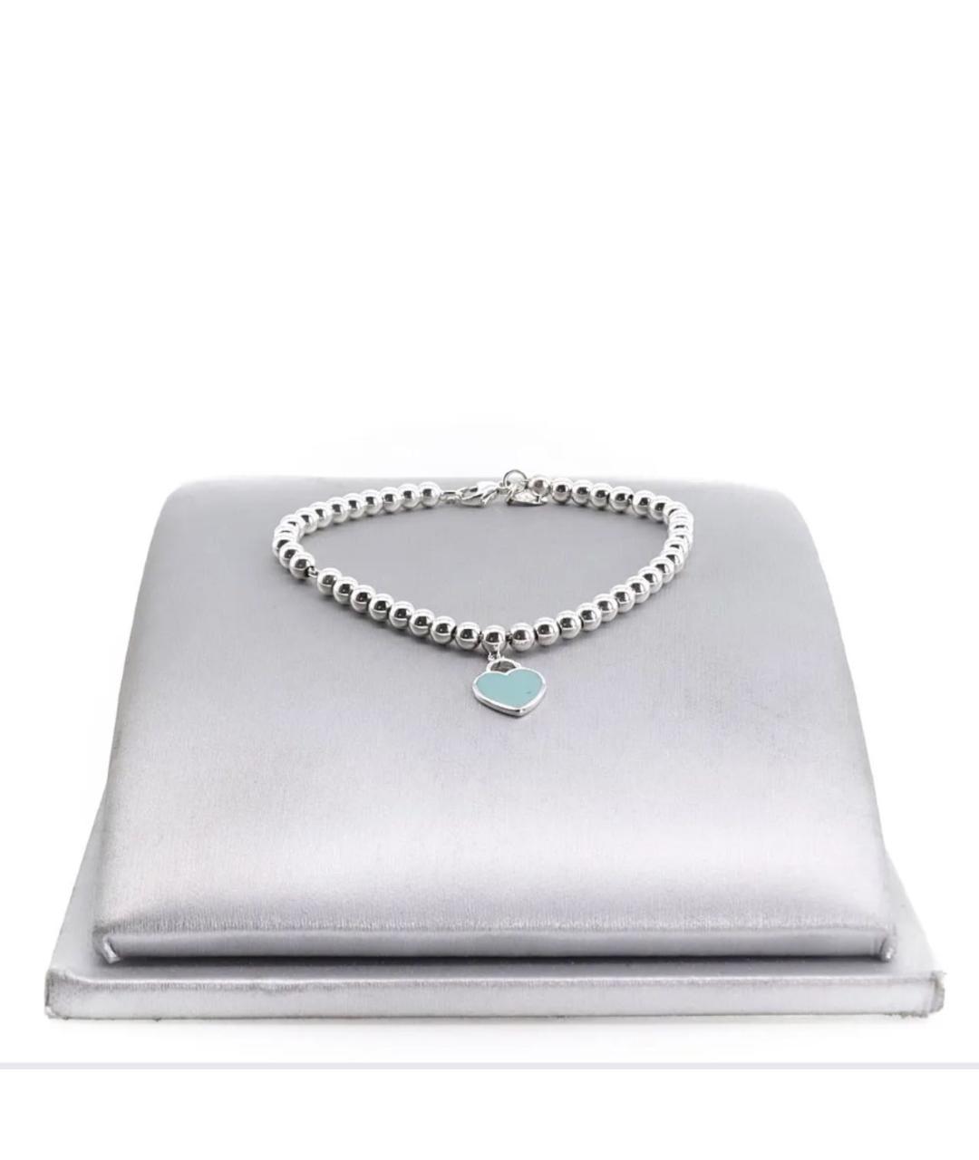 TIFFANY&CO Бирюзовый серебряный браслет, фото 2