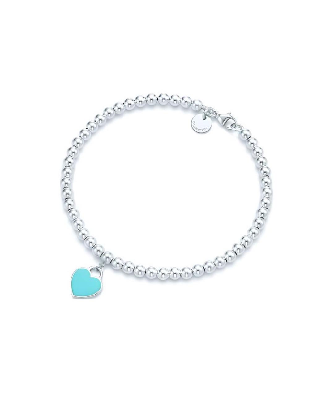 TIFFANY&CO Бирюзовый серебряный браслет, фото 9
