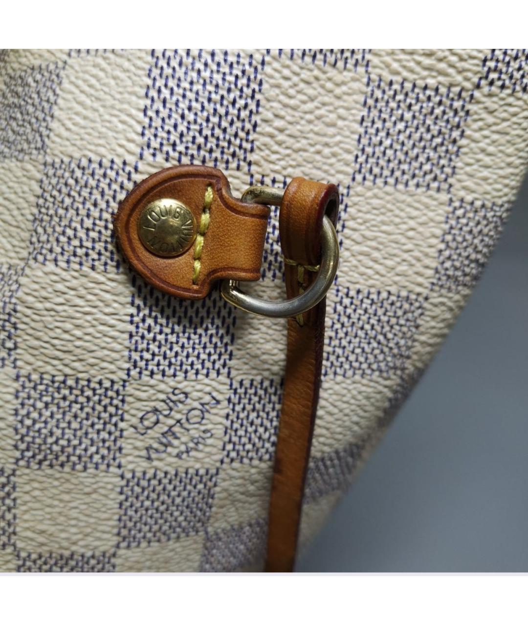 LOUIS VUITTON Белая канва сумка тоут, фото 8