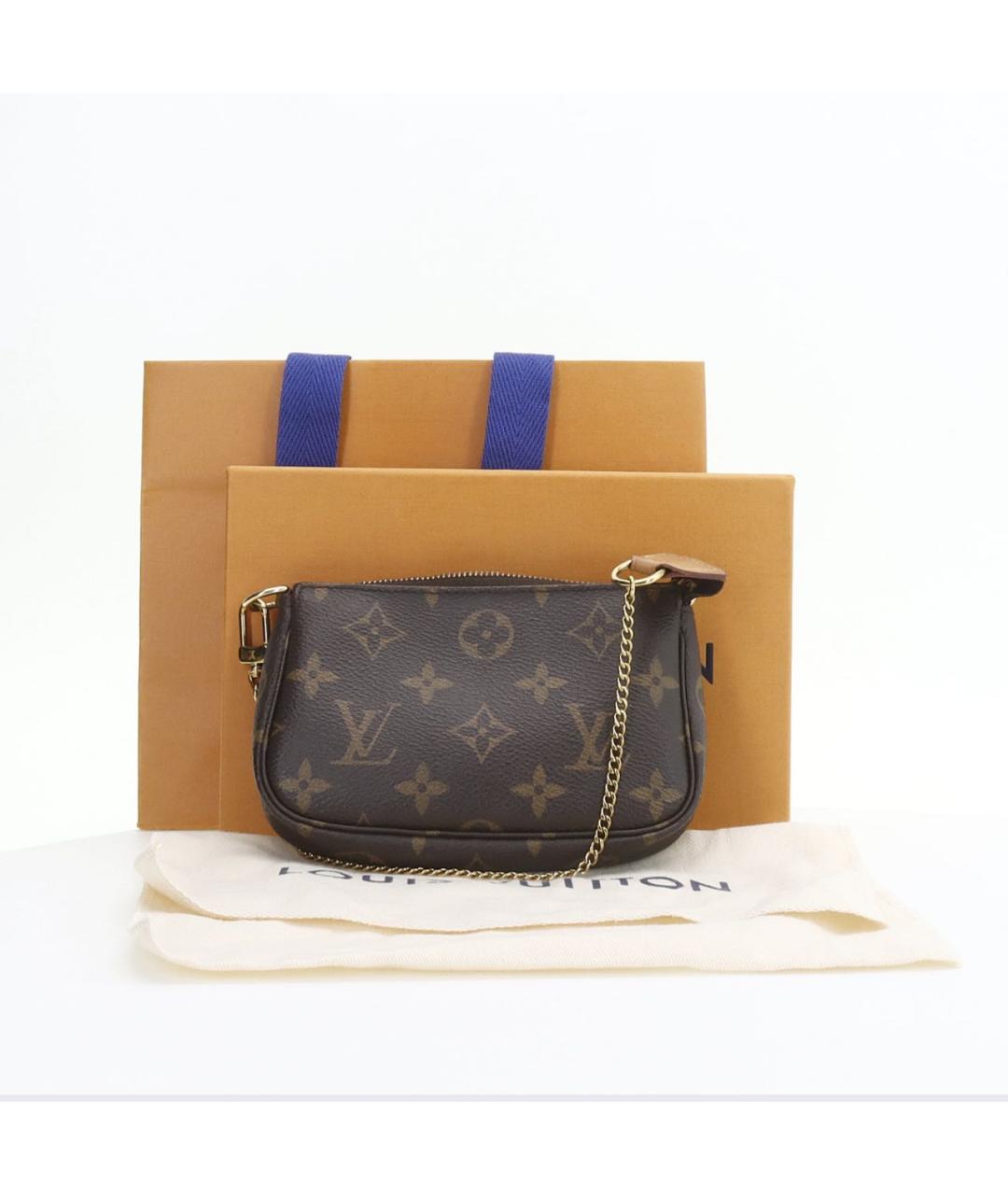 LOUIS VUITTON Коричневая сумка с короткими ручками из искусственной кожи, фото 2