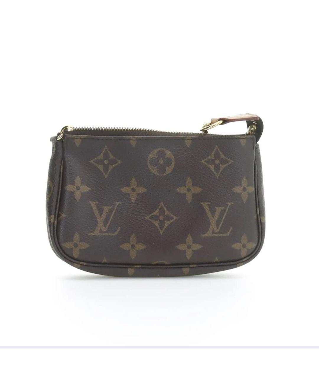 LOUIS VUITTON Коричневая сумка с короткими ручками из искусственной кожи, фото 3