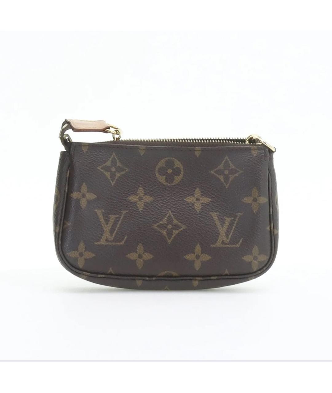 LOUIS VUITTON Коричневая сумка с короткими ручками из искусственной кожи, фото 4