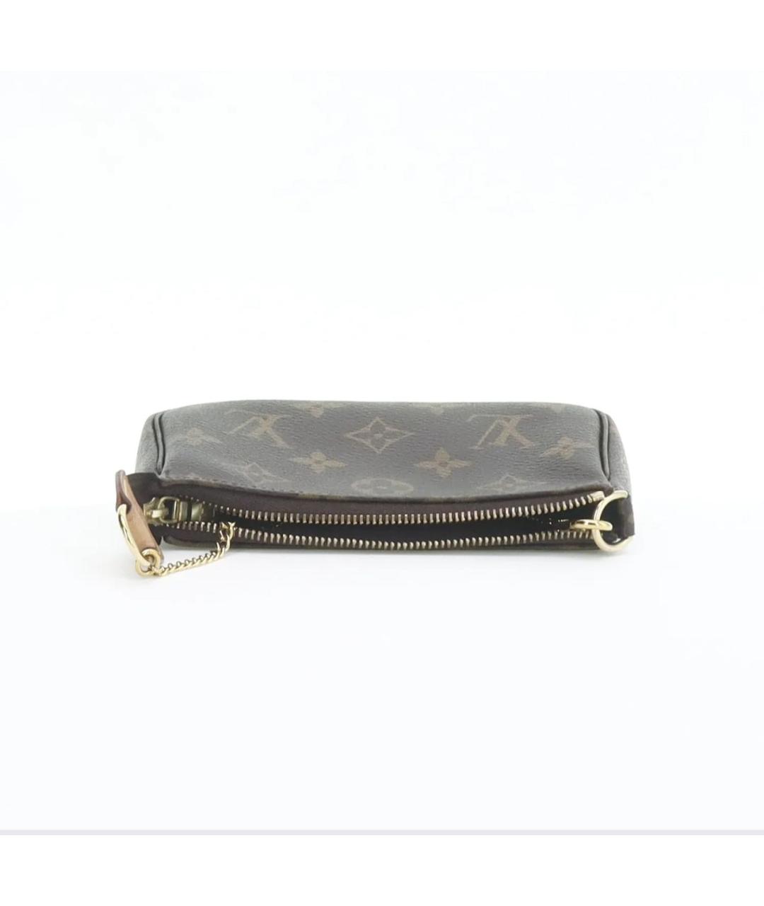 LOUIS VUITTON Коричневая сумка с короткими ручками из искусственной кожи, фото 8