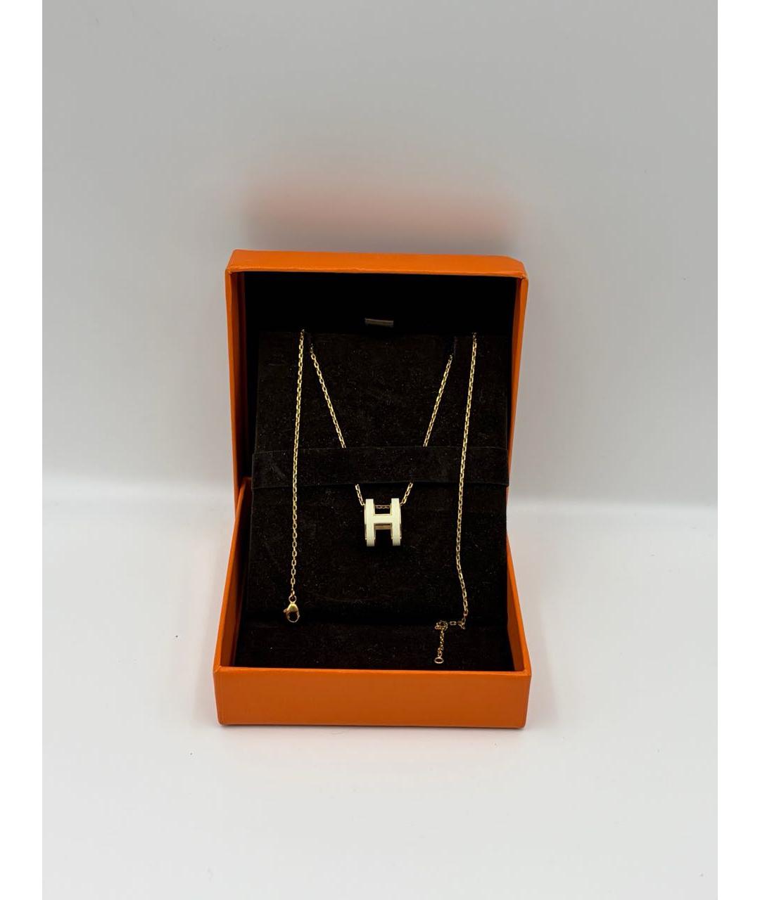 HERMES Золотая подвеска, фото 6