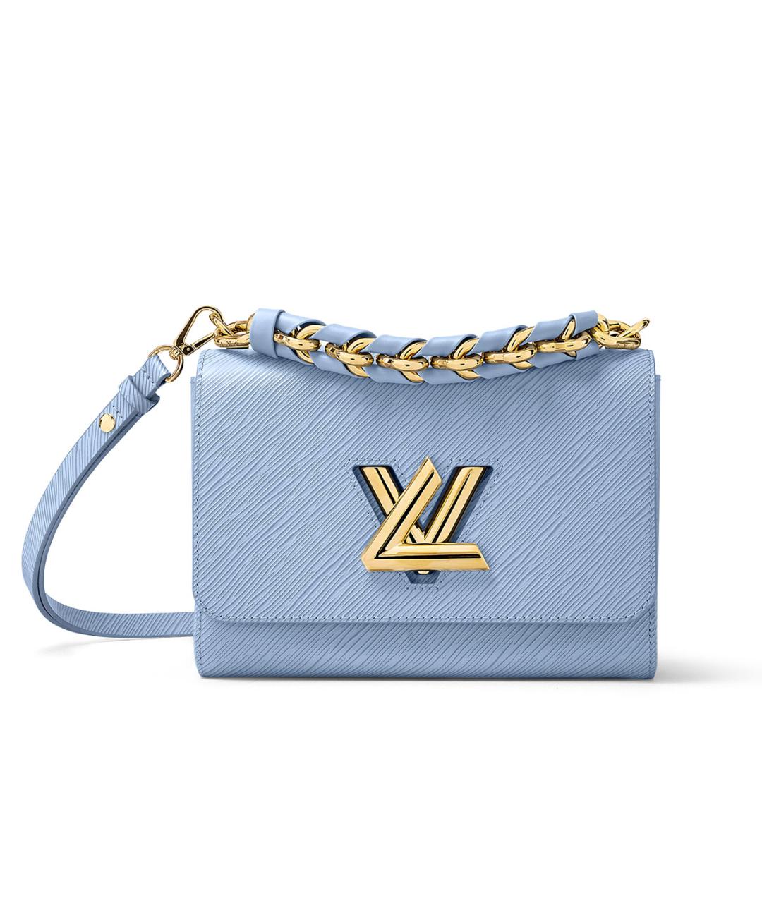 LOUIS VUITTON Голубая кожаная сумка через плечо, фото 1
