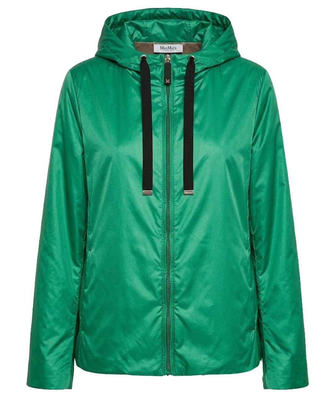 MAX MARA THE CUBE Зеленая полиэстеровая куртка, фото 1
