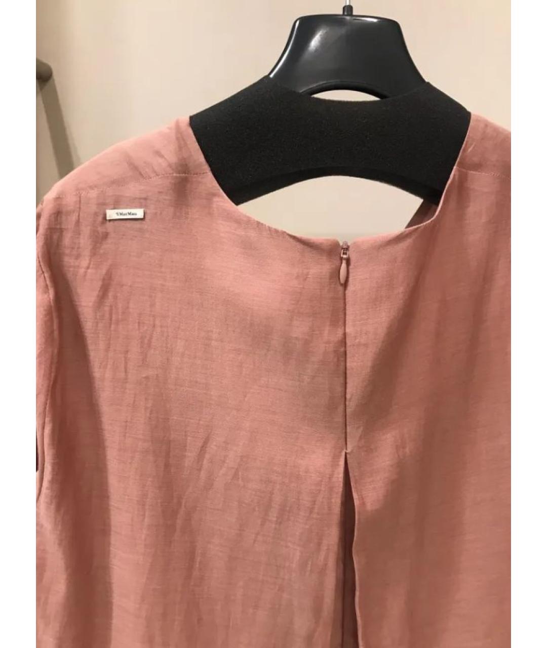 'S MAX MARA Коралловое хлопковое повседневное платье, фото 3