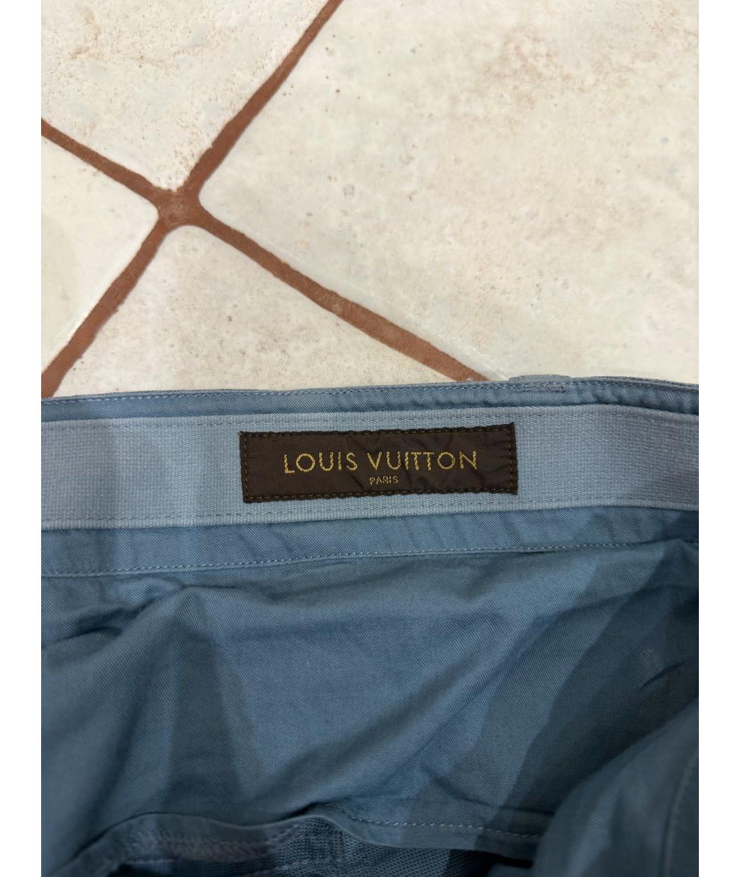 LOUIS VUITTON Синие хлопковые шорты, фото 5