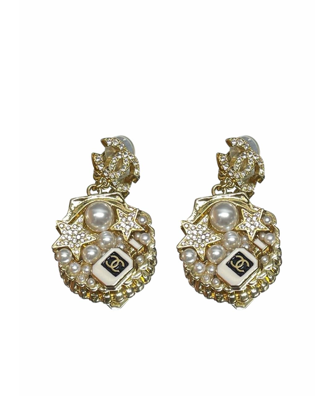 CHANEL Золотые серьги, фото 1