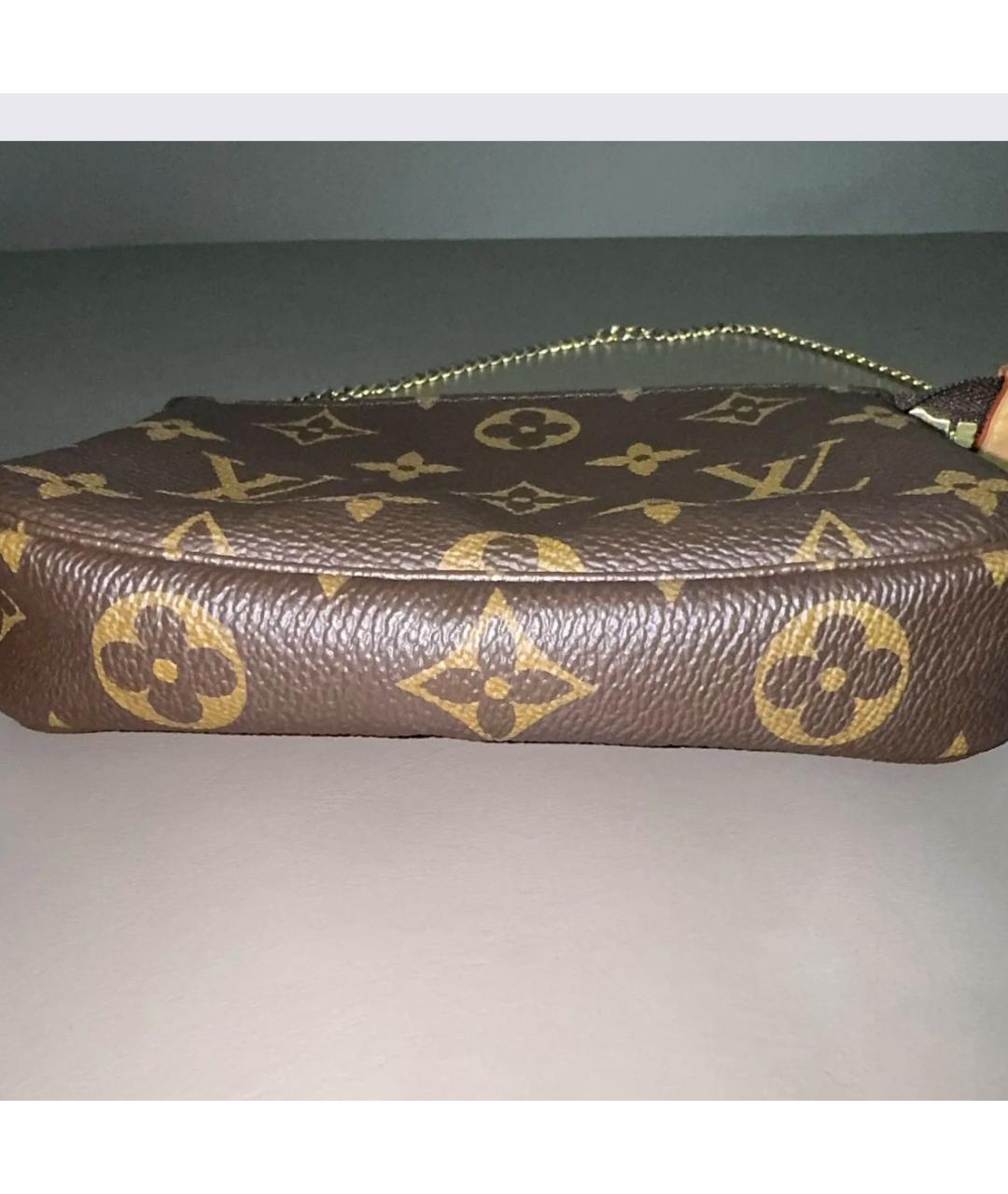LOUIS VUITTON Коричневая канва сумка с короткими ручками, фото 5