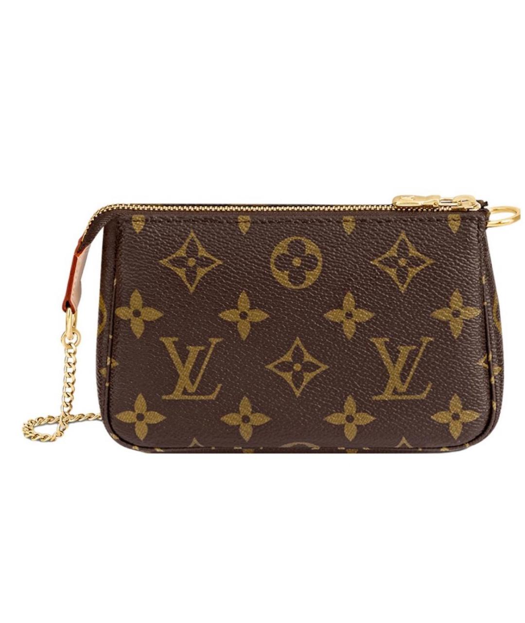 LOUIS VUITTON Коричневая канва сумка с короткими ручками, фото 9