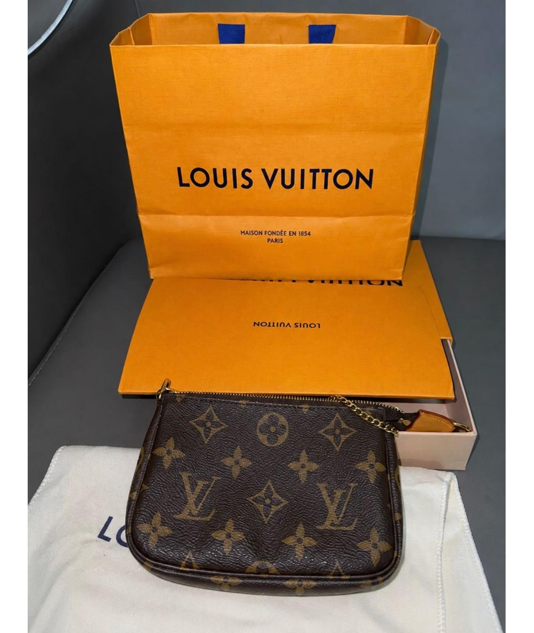 LOUIS VUITTON Коричневая канва сумка с короткими ручками, фото 2