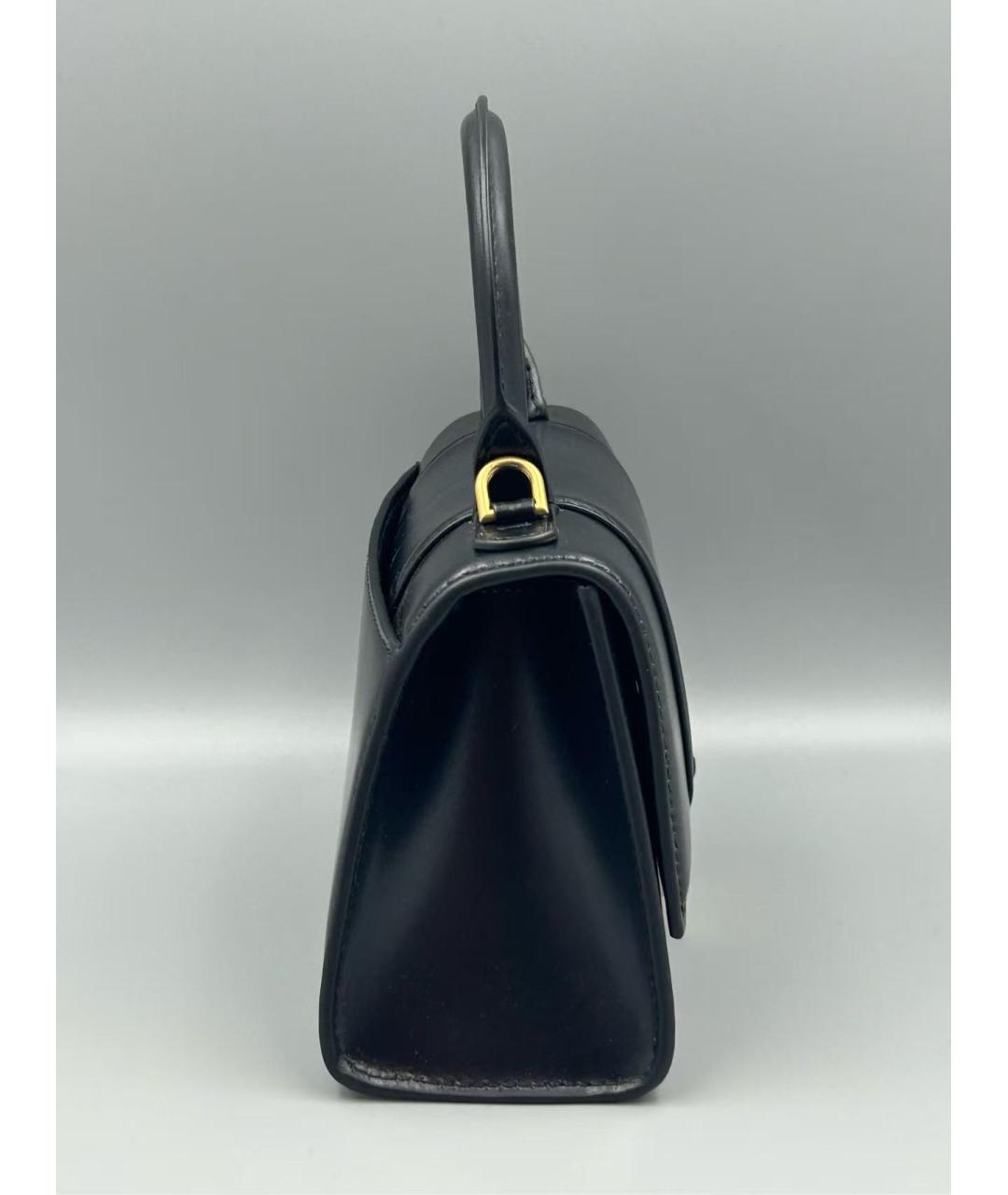 BALENCIAGA Черная кожаная сумка через плечо, фото 5