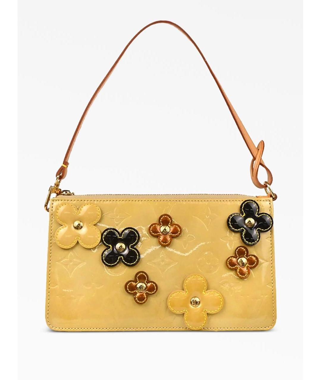 LOUIS VUITTON Коричневая сумка с короткими ручками из лакированной кожи, фото 9