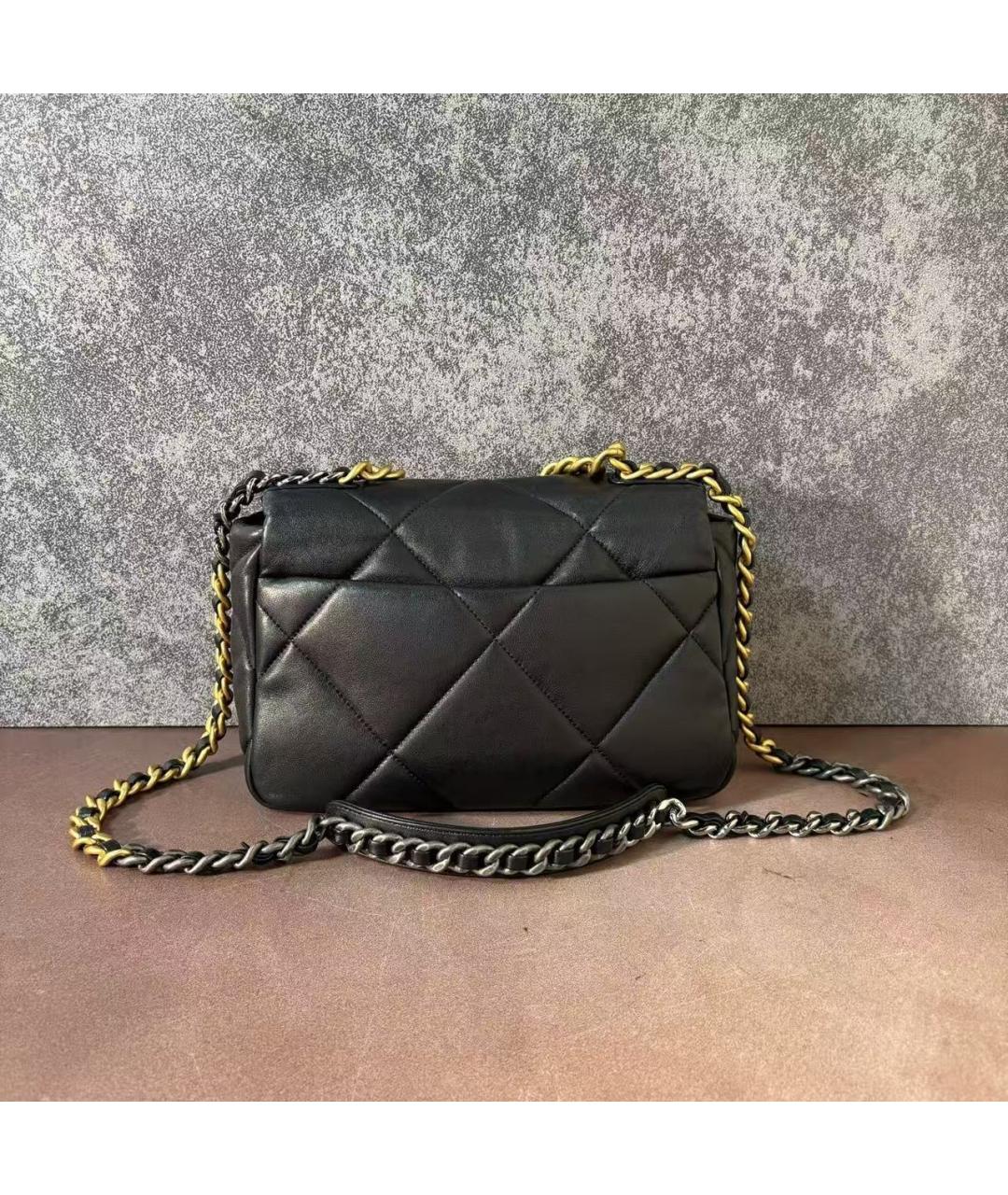 CHANEL Черная кожаная сумка через плечо, фото 3
