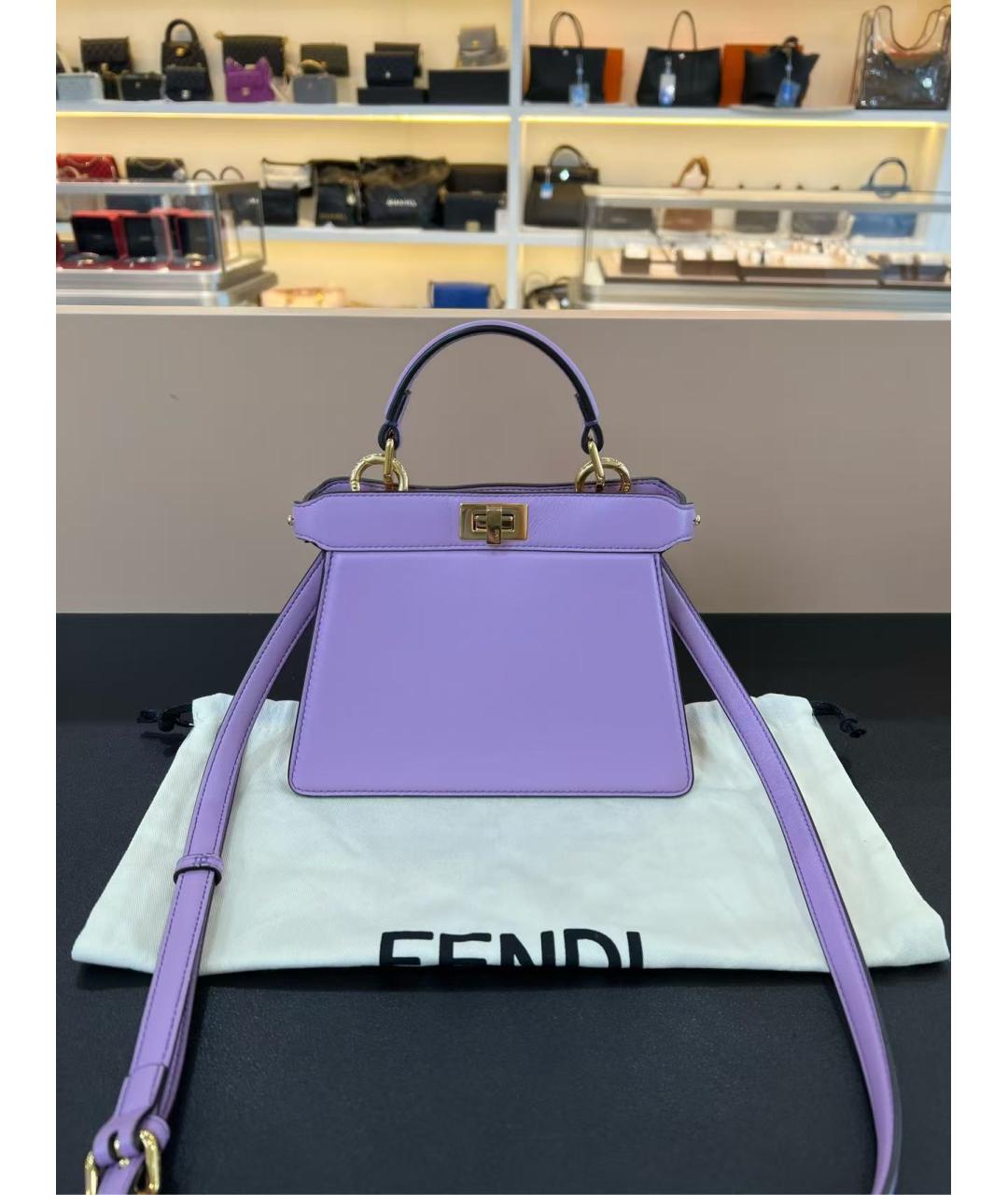 FENDI Фиолетовая сумка через плечо, фото 3