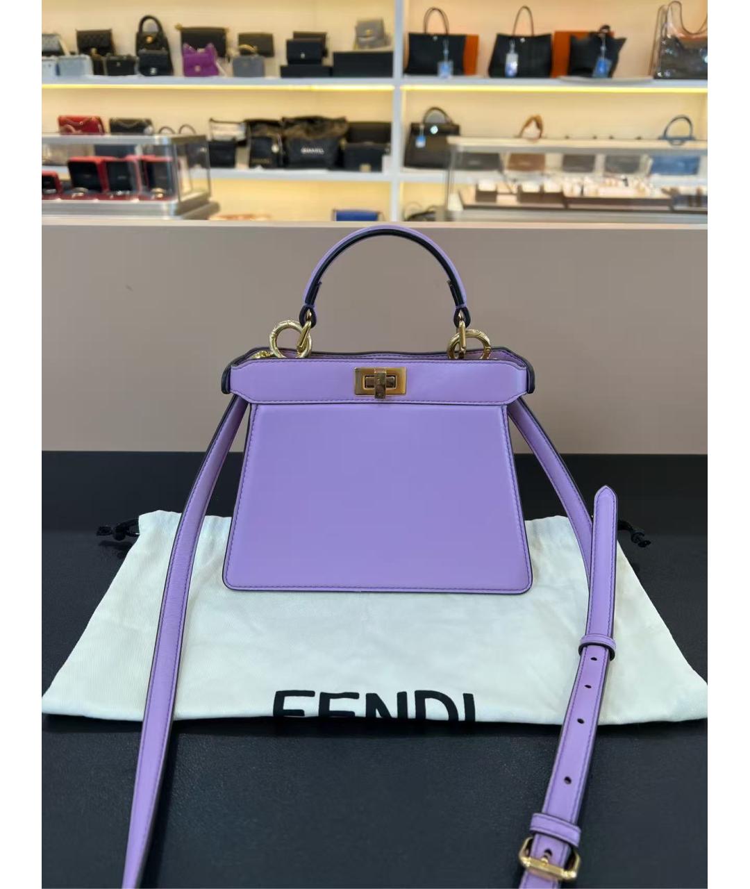 FENDI Фиолетовая сумка через плечо, фото 2