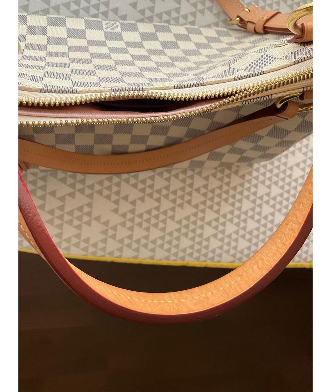 LOUIS VUITTON Белая канва сумка тоут, фото 8