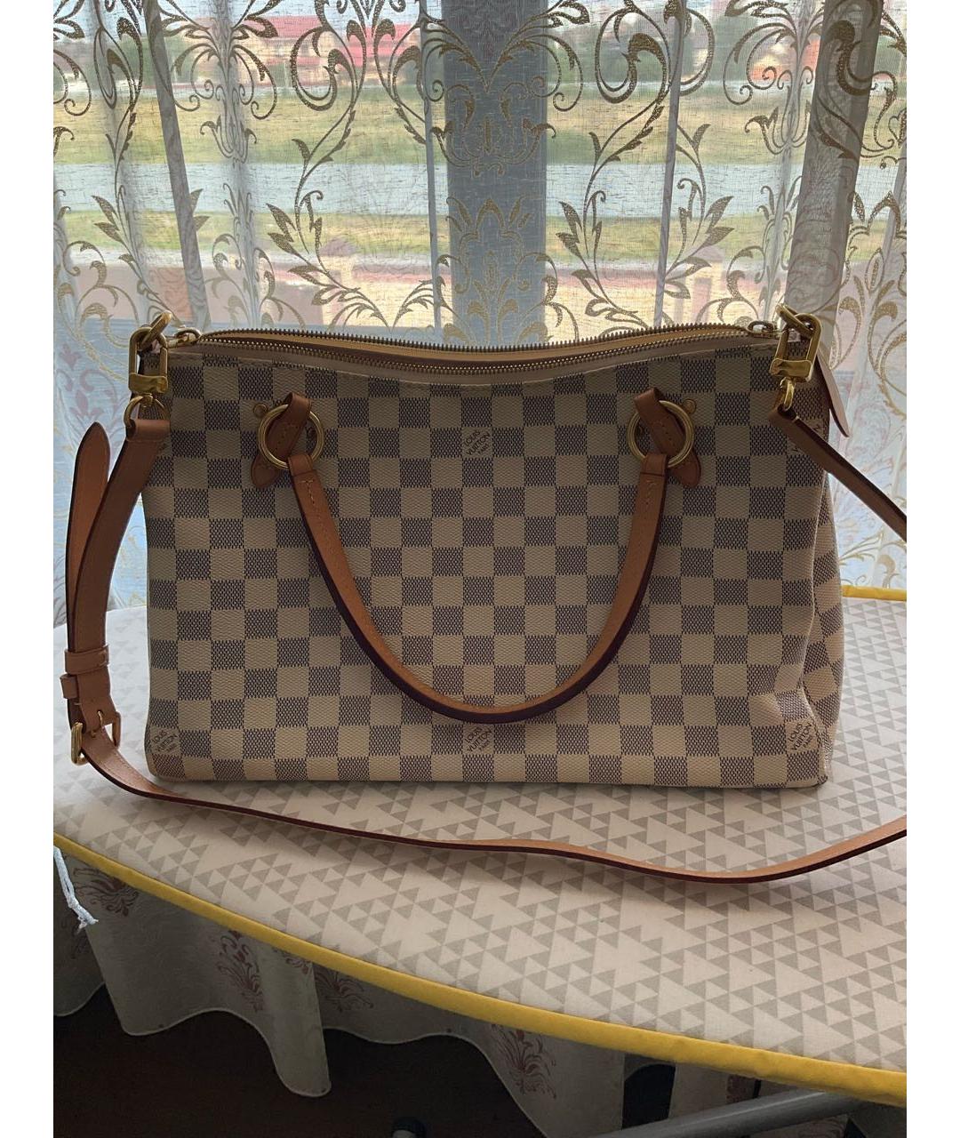LOUIS VUITTON Белая канва сумка тоут, фото 9