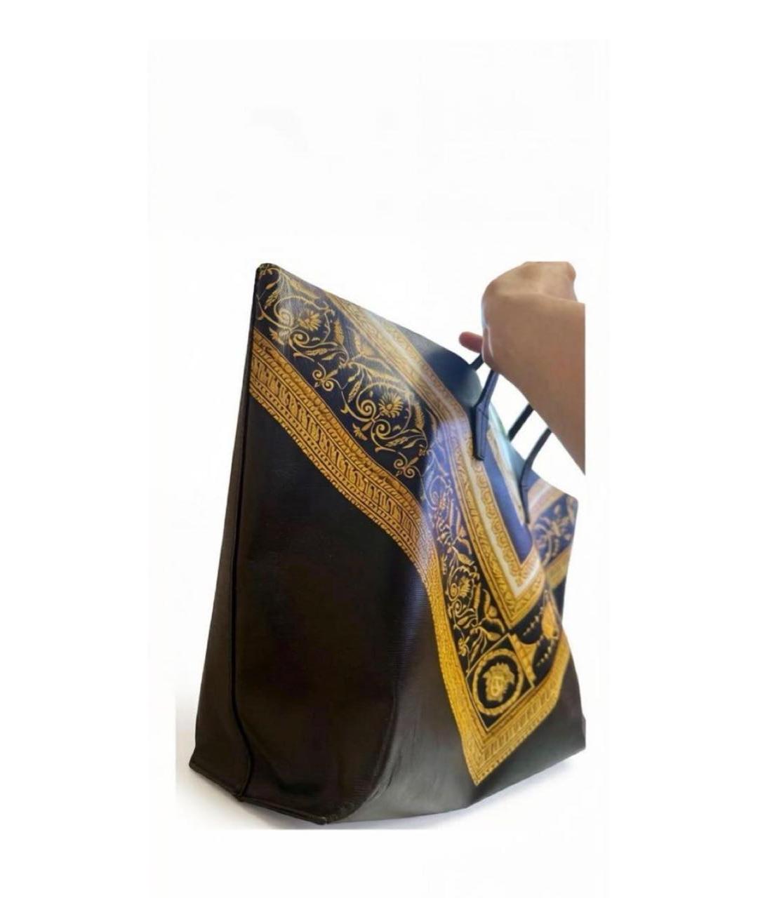 VERSACE Черная сумка тоут, фото 2