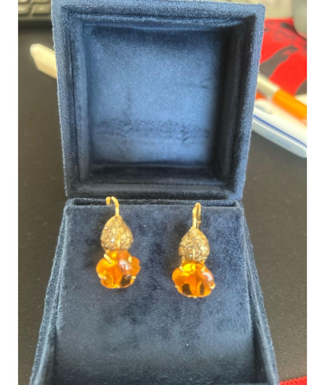 CHANEL Желтые серьги из желтого золота, фото 2
