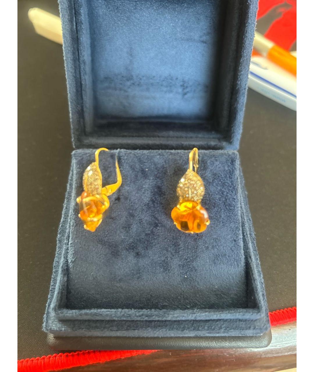 CHANEL Желтые серьги из желтого золота, фото 3