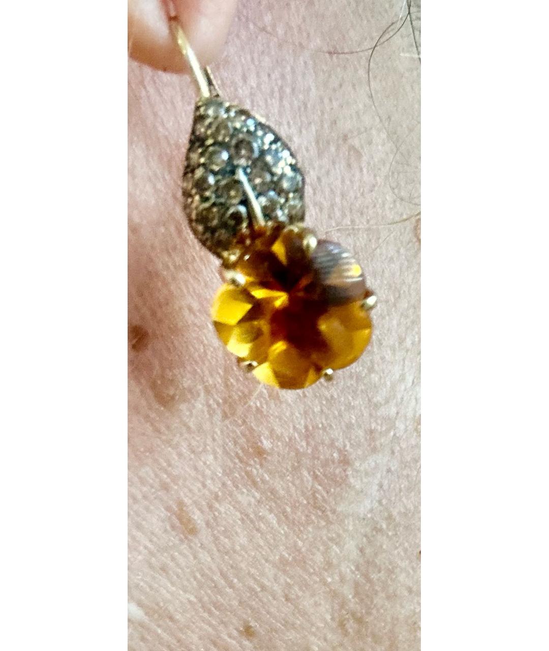 CHANEL Желтые серьги из желтого золота, фото 6