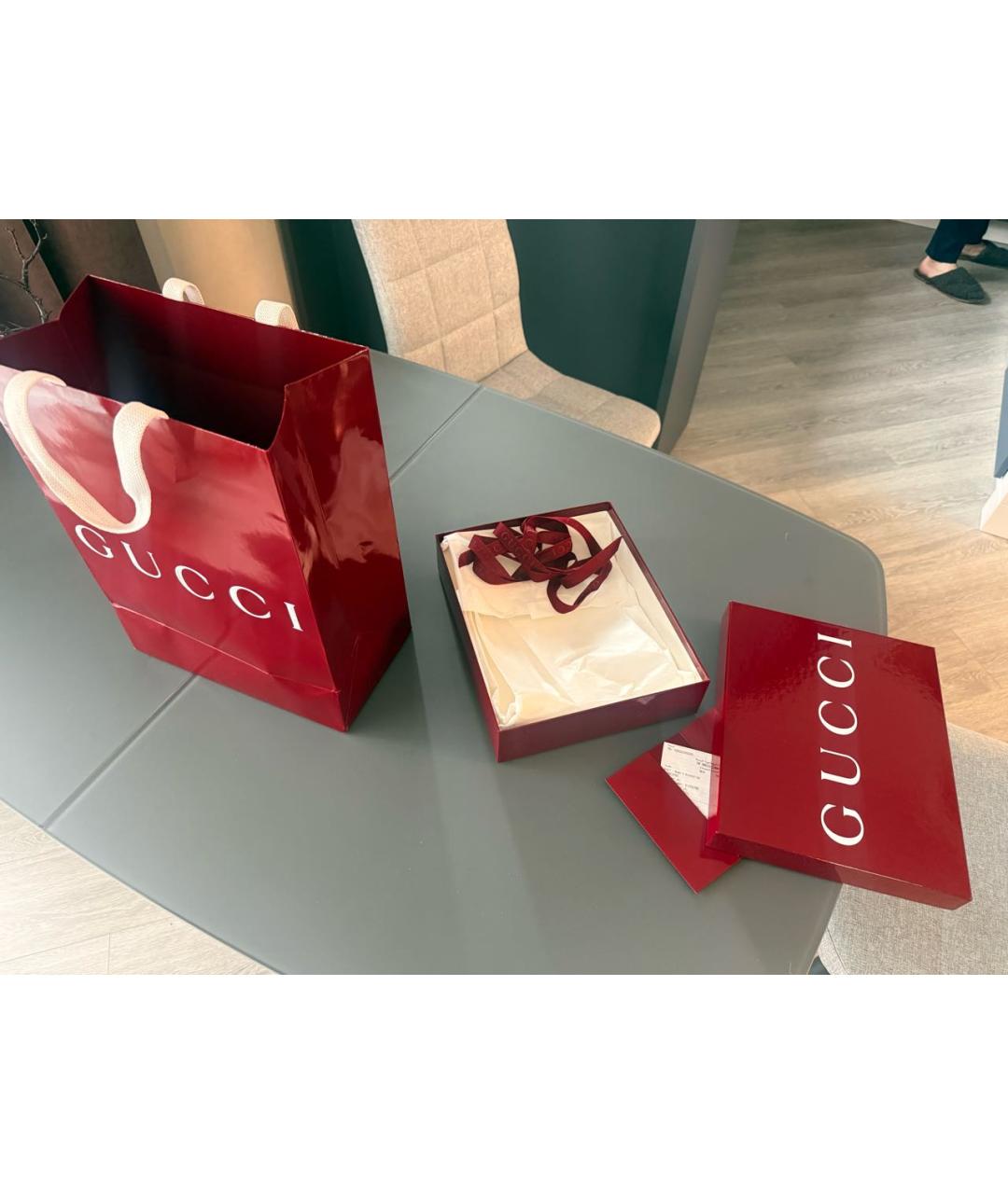 GUCCI Коричневая канва сумка с короткими ручками, фото 7