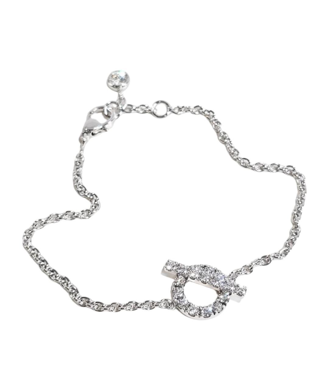 HERMES Серебряный браслет из белого золота, фото 1