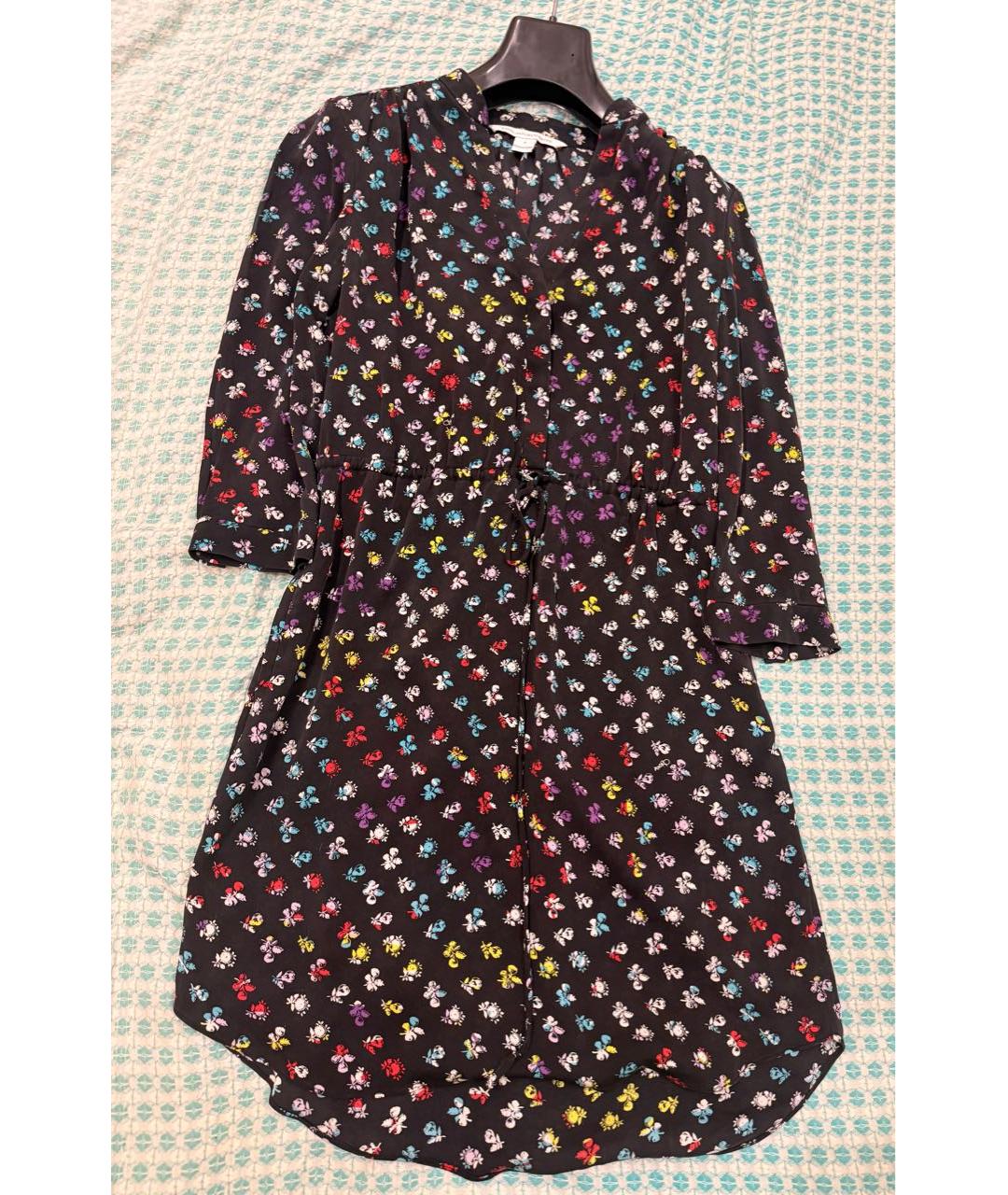 DIANE VON FURSTENBERG Мульти шелковое повседневное платье, фото 9