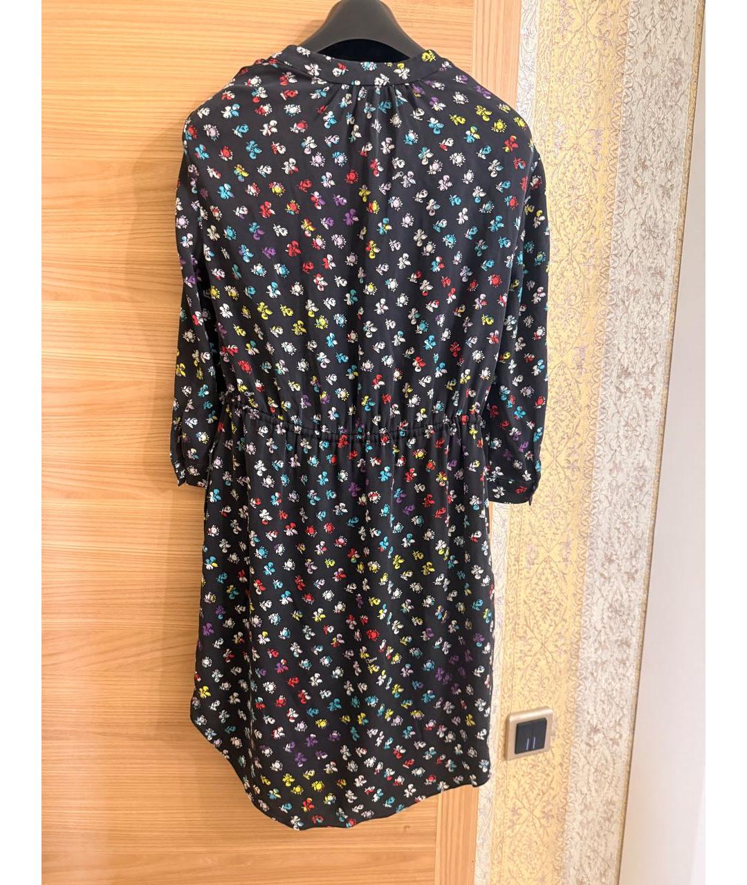 DIANE VON FURSTENBERG Мульти шелковое повседневное платье, фото 4