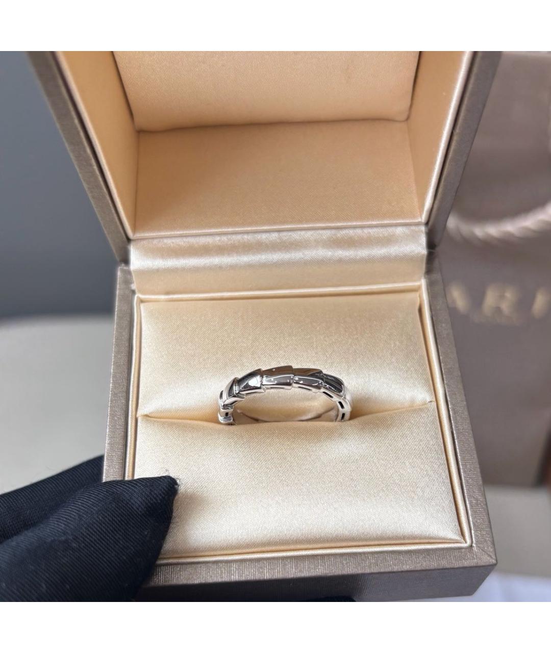BVLGARI Белое кольцо из белого золота, фото 2